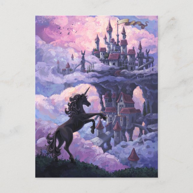 Schloss Unicorn Postkarte (Vorderseite)