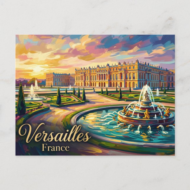 Schloss Versailles Frankreich Postkarte (Vorderseite)