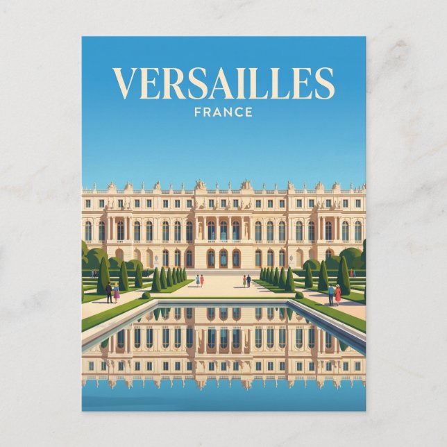 Schloss Versailles Frankreich Postkarte (Vorderseite)