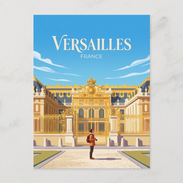 Schloss Versailles Frankreich Postkarte (Vorderseite)