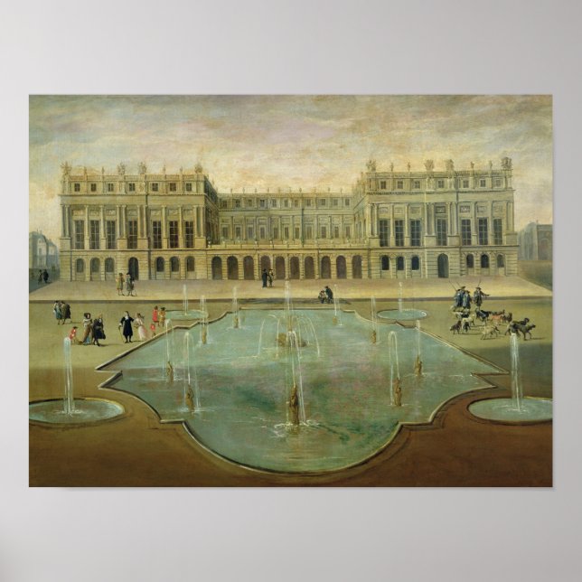 Schloss Versailles vom Garten Poster (Vorne)