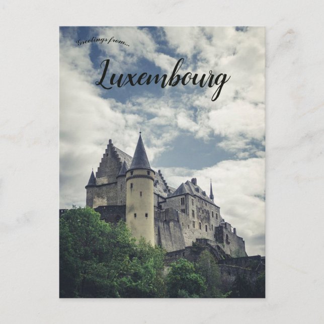 Schloss Vianden Luxemburg Postkarte (Vorderseite)