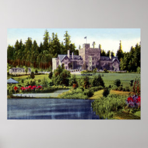 Schloss Victoria-Britisch-Columbia-Kanadas Hatley Poster