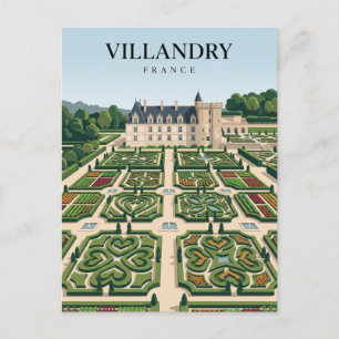 Schloss Villandry Frankreich Postkarte