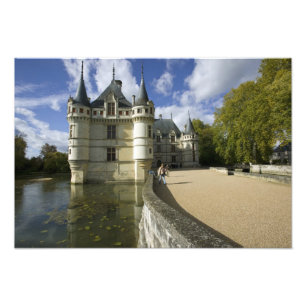 Schloss von Azay-le-Rideau, Indre-et-Loire, 3 Fotodruck