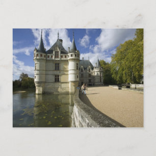 Schloss von Azay-le-Rideau, Indre-et-Loire, 3 Postkarte