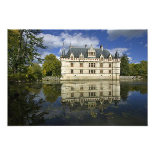 Schloss von Azay-le-Rideau, Indre-et-Loire, 4 Fotodruck