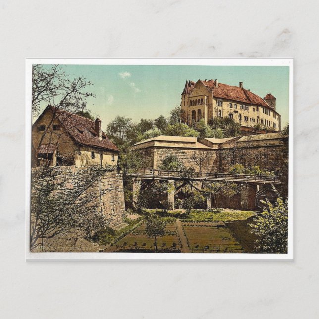 Schloss, (Westseite), Nürnberg, Bayern, Deutschlan Postkarte (Vorderseite)