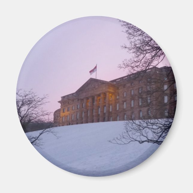 Schloss Wilhelmshoehe Kassel - Winterblicke Magnet (Vorne)