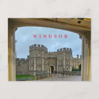 Schloss Windsor gerahmte Aussicht Postkarte