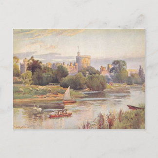 Schloss Windsor und Themse 1910 Postkarte