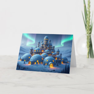 Schloss Winter Hearth Feiertagskarte
