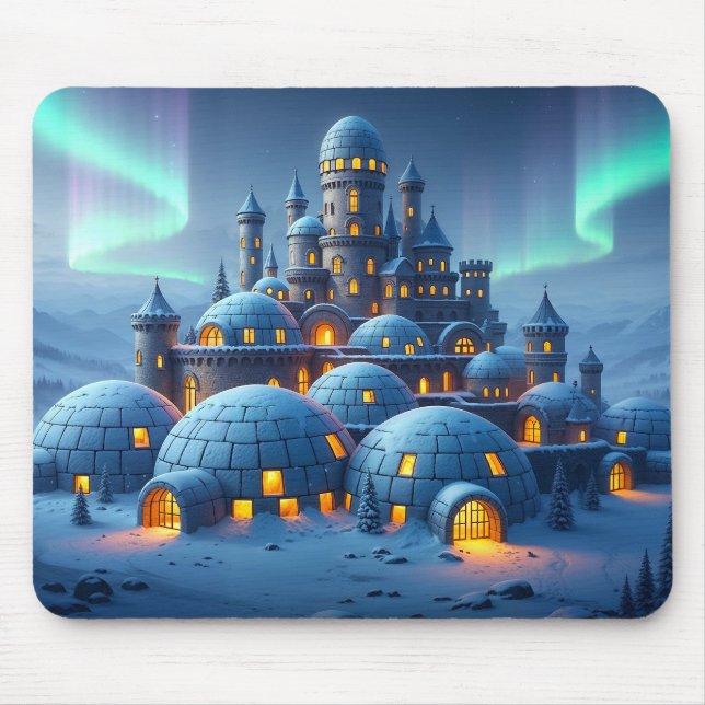 Schloss Winter Hearth Mousepad (Vorne)