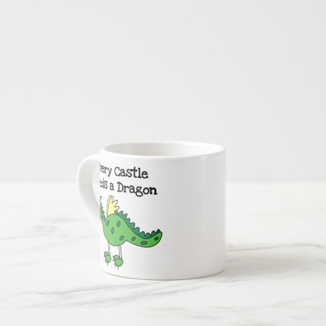Schlossdrache Espressotasse (Vorderseite Links)