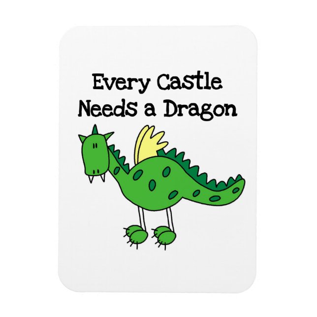 Schlossdrache Magnet (Vertikal)
