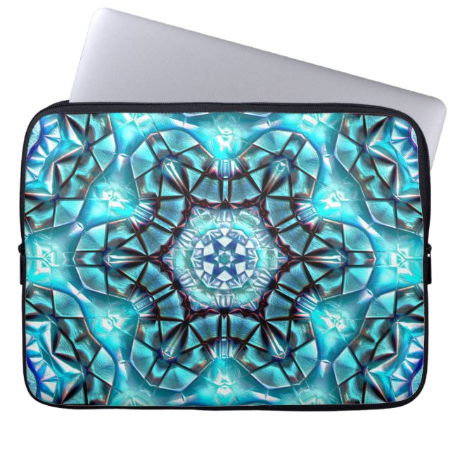 Schlösser in majestätisch blau gebürstet mit verbr laptopschutzhülle (Vorderseite)