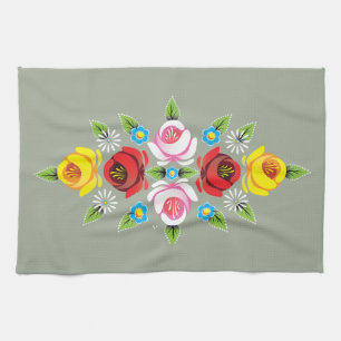 Schlösser - traditionelle Kanal-Volkskunst Küchentuch