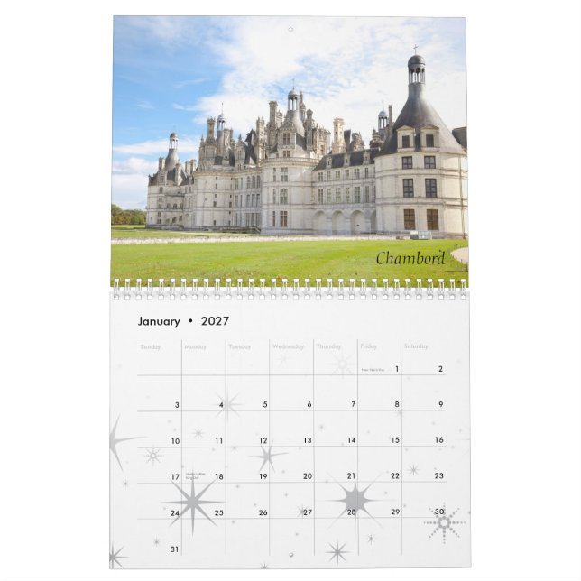 Schlösser von Frankreich, 2011 Kalender (Jan 2027)