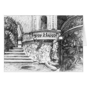 Schlosspencilart Monochrome Schwarz & Weiß