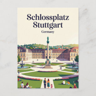 Schlossplatz Stuttgart Deutschland Postkarte
