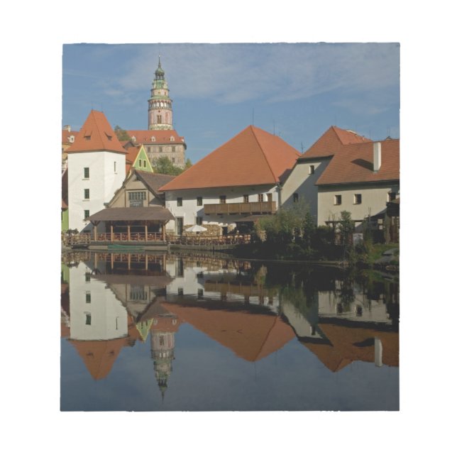 Schlossturm, Moldau, Cesky Krumlov, Notizblock (Vorderseite)