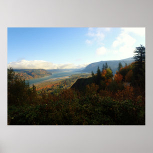Schlucht des Columbia River im Herbst Poster