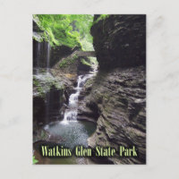Schlucht im Watkins Glen Staat Park, New York.