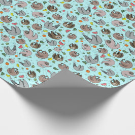 Schluchten in Blau Geschenkpapier