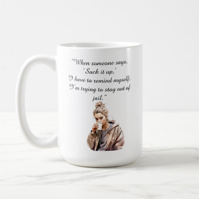 Schluck es runter kaffeetasse (Links)