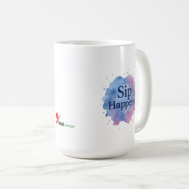 Schluck passiert kaffeetasse (VorderseiteRechts)