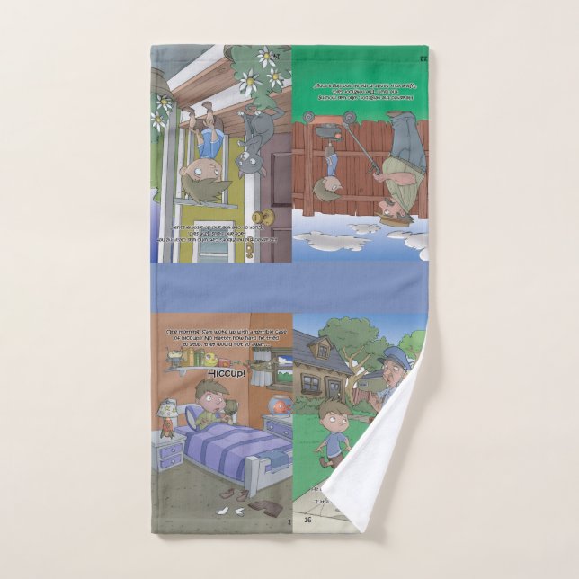 Schluckauf-Buchhandtuch - 4 Bilder Handtuch (Handtuch)