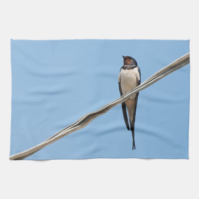 Schlucken auf Draht Handtuch (Horizontal)