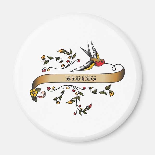 Schlucken und Scroll mit dem Reiten Magnet (Vorne)
