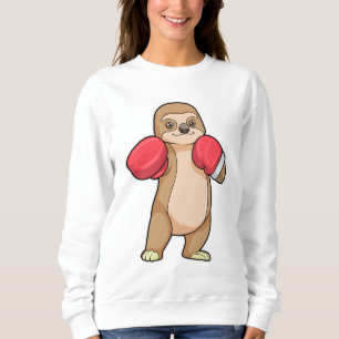 Schlucken wie Boxer mit Boxhandschuhen Sweatshirt