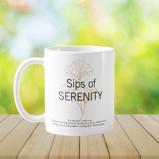 Schlucker der SERENITÄT eleganter minimalistischer Kaffeetasse