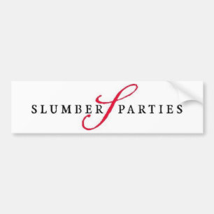 Schlummer-Partys-Logo-fördernde Partys Autoaufkleber