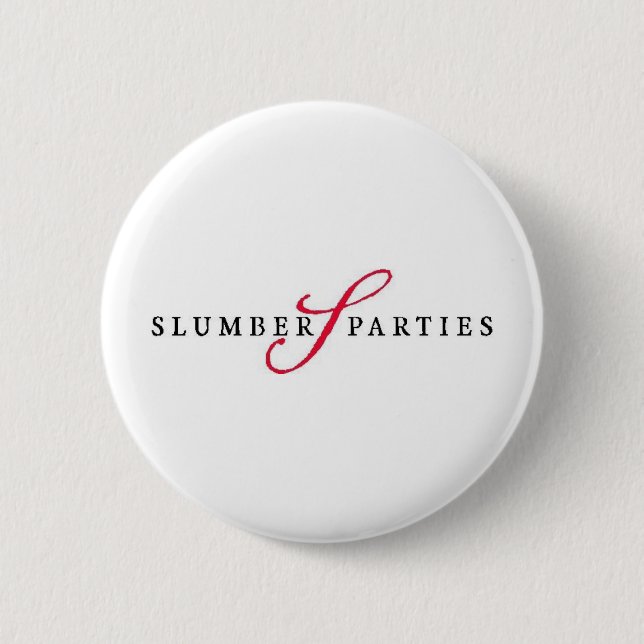 Schlummer-Partys-Logo-fördernde Partys Button (Vorderseite)
