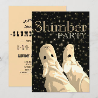 Schlummerinsel-Party-Einladung Einladung
