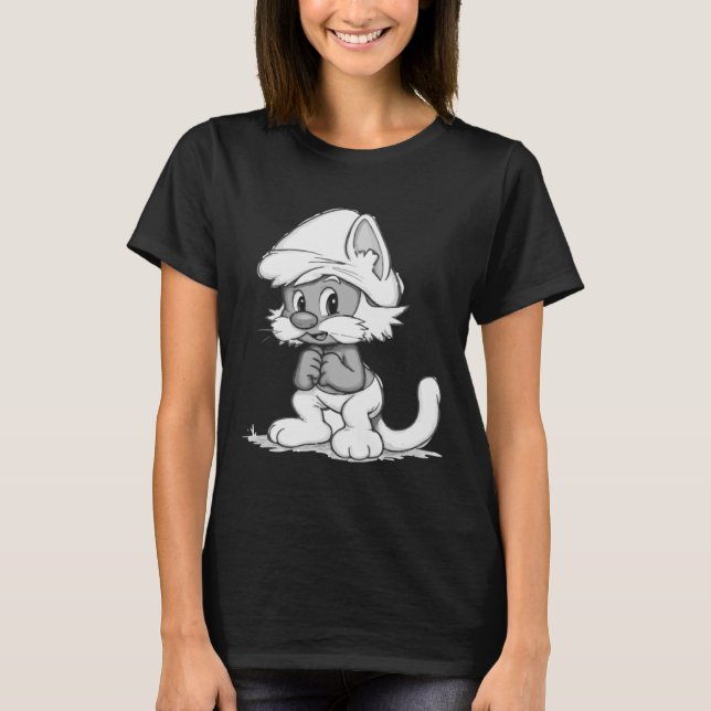 Schlümpfkatze  T-Shirt (Vorderseite)