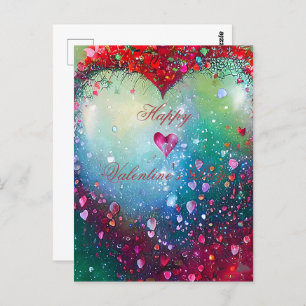 Schlüpfende Herzvalentin Postkarte