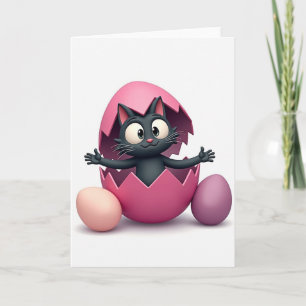 Schlüpfende Kitty Hallo Karte