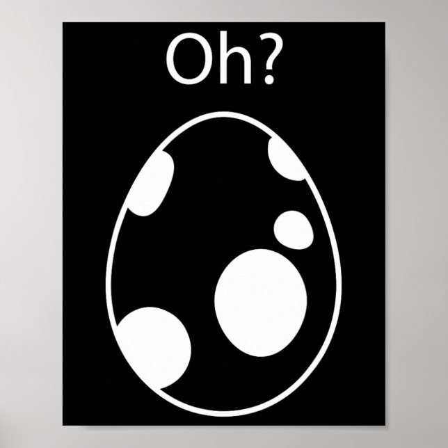 Schlüpfendes Ei Oh Gamer  Poster (Vorne)