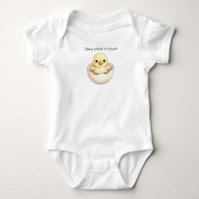 Schlüpfendes Küken Baby Strampler (Vorderseite)