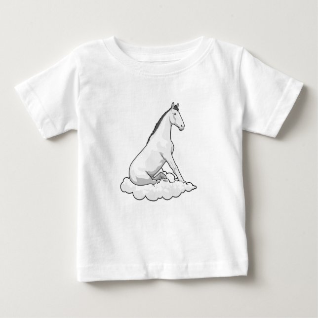 Schlupfpferd Baby T-shirt (Vorderseite)