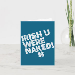 Schlüpfrige freche lustige St. Patrick's Day süße Karte