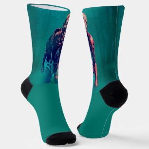 SchlupfrigerJoe schreckliche Zombie-Figur isoliert Socken