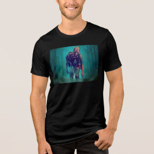 SchlupfrigerJoe schreckliche Zombie-Figur isoliert Tri-Blend Shirt
