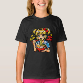 Schlürf-Nom-Anime-Mädchen-Ramen-Nudeln T-Shirt
