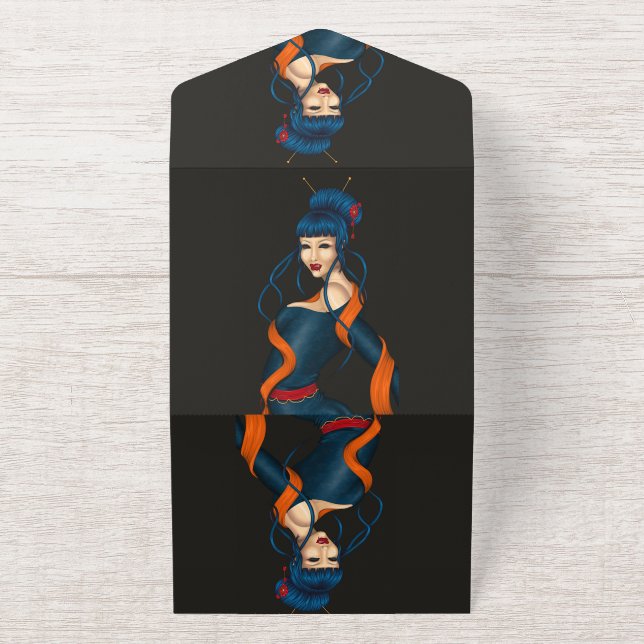 Schlürfen All-in-One-Einladung (Außenseite)