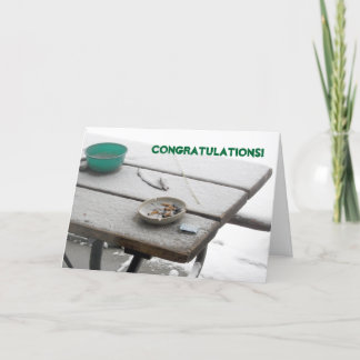 Schluss mit dem Rauchen Glückwunsch Karte